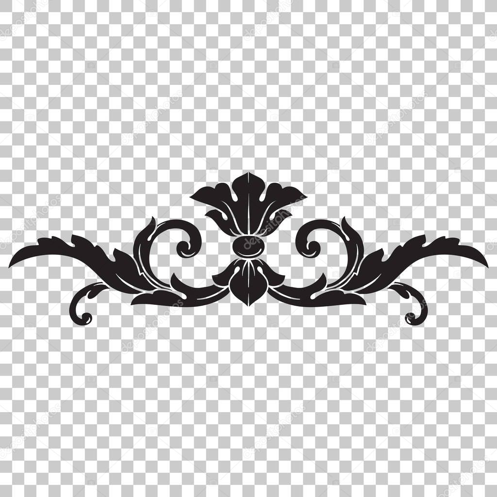 Isolate ornament in baroque style