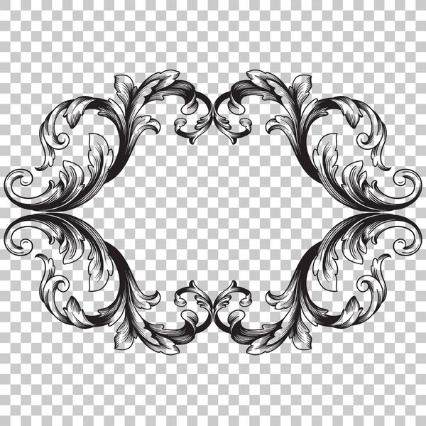 Ornament in baroque style.