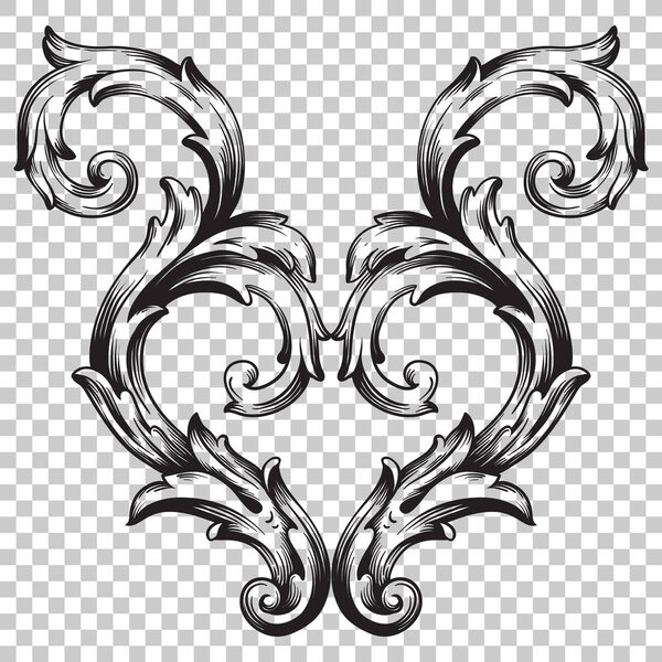 Ornament in baroque style.