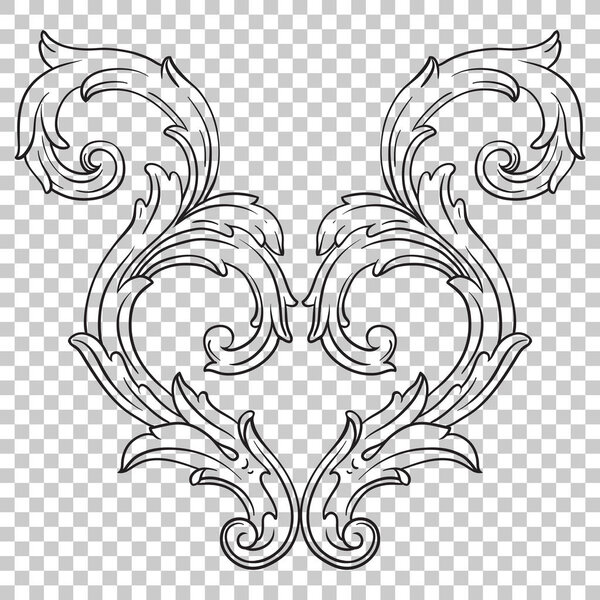 Ornament in baroque style.