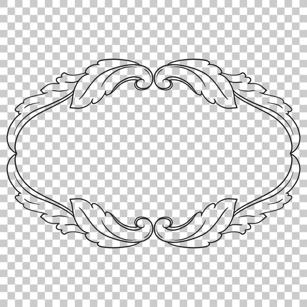 Isolate ornament in baroque style