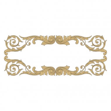 Vintage Barok süsleme öğesi