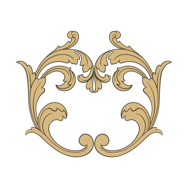 Vintage Barok süsleme öğesi