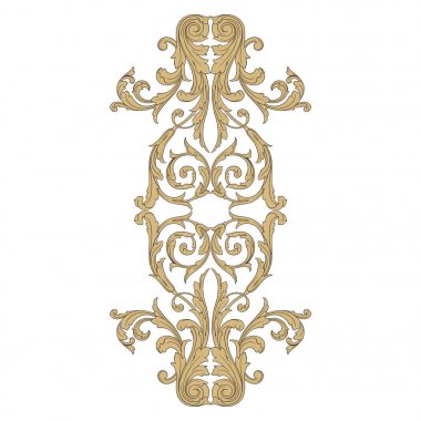 Vintage Barok süsleme öğesi