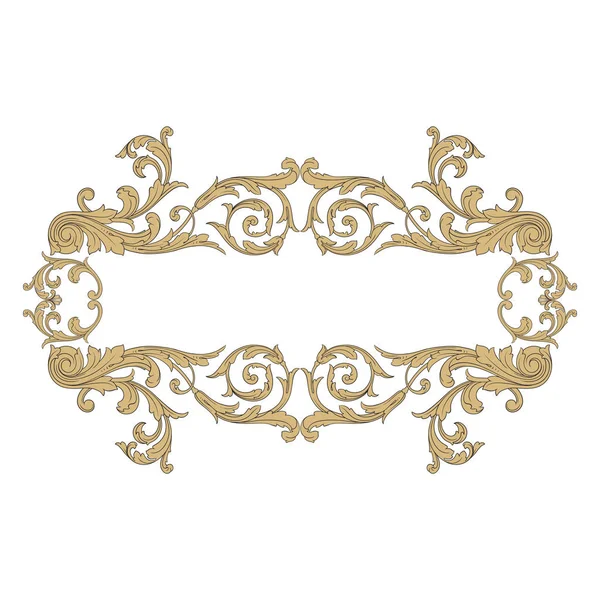 Elemento ornamento barocco vintage — Vettoriale Stock