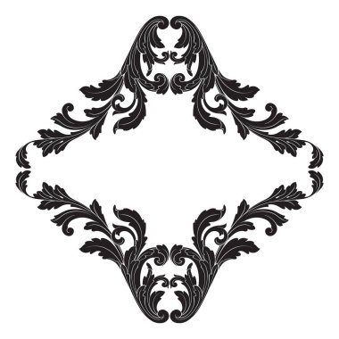 Barok vektör vintage öğeler
