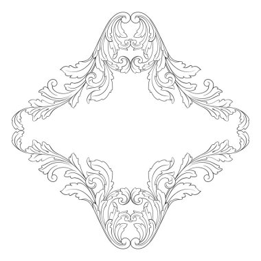 Barok vektör vintage öğeler