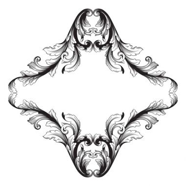 Barok vektör vintage öğeler