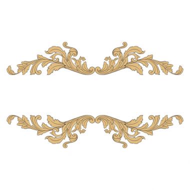 Barok vektör vintage öğeler