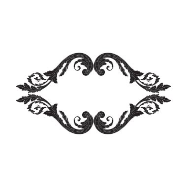 Süsleme vintage Barok vektör