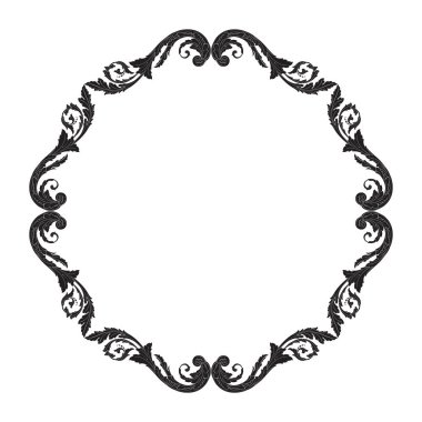 Süsleme vintage Barok vektör