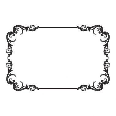 Süsleme vintage Barok vektör