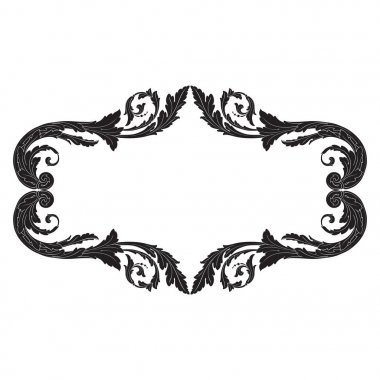 Süsleme vintage Barok vektör