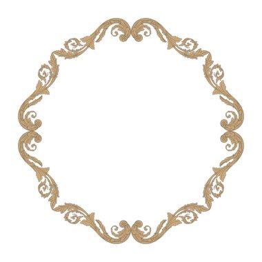 Süsleme vintage Barok vektör