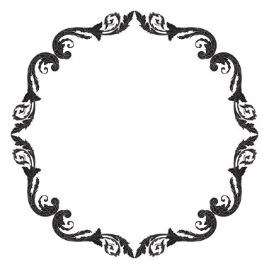 Süsleme vintage Barok vektör