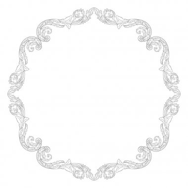 Süsleme vintage Barok vektör