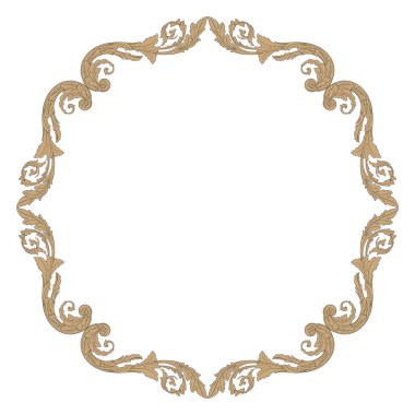 Süsleme vintage Barok vektör