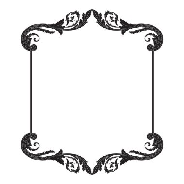 Süsleme vintage Barok vektör