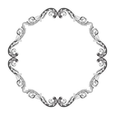 Süsleme vintage Barok vektör