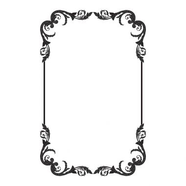 Süsleme vintage Barok vektör