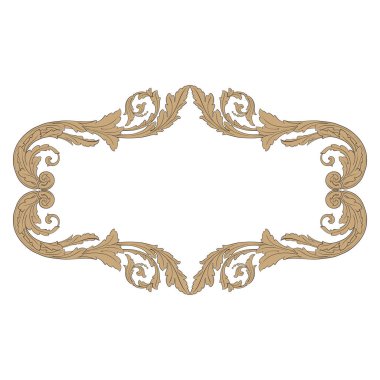 Süsleme vintage Barok vektör