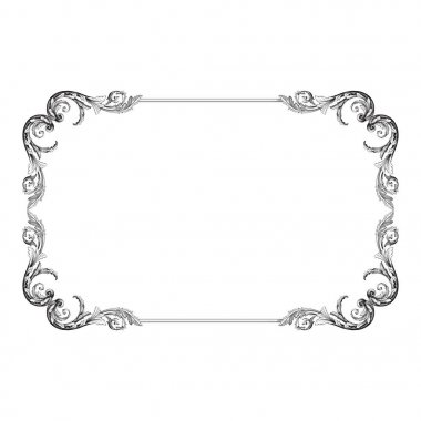 Süsleme vintage Barok vektör