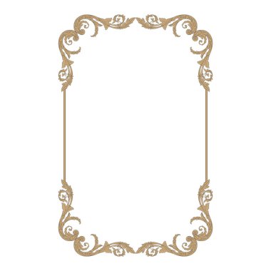 Süsleme vintage Barok vektör