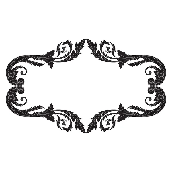 Ornament vintage baroque vector — Stock Vector