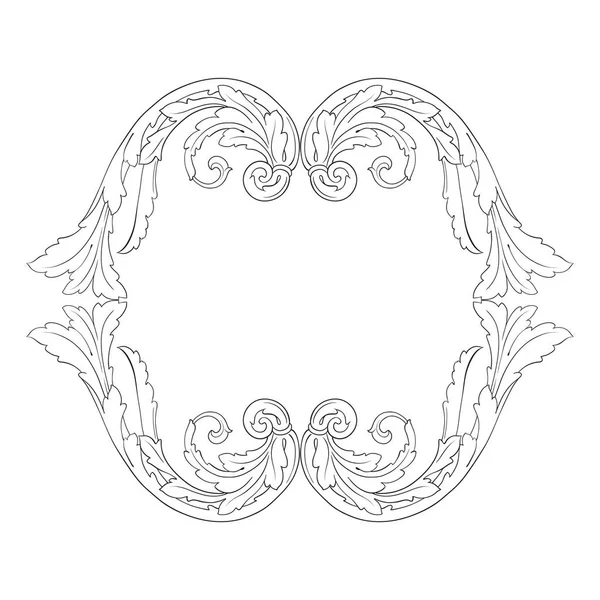 Süsleme vintage Barok vektör