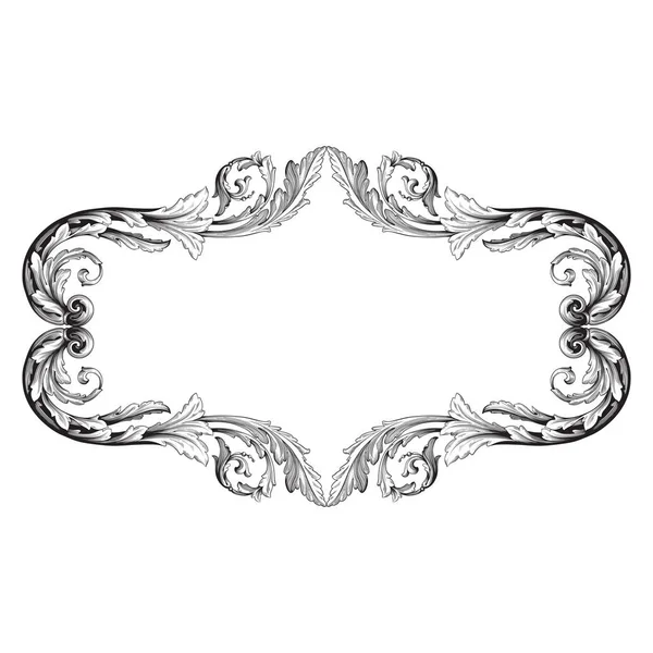 Ornement vintage baroque vecteur — Image vectorielle
