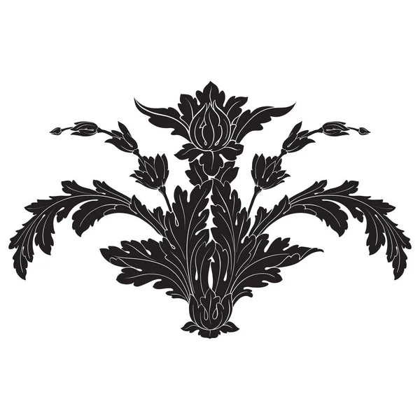 Vintage Barok çerçeve kaydırma süsleme 