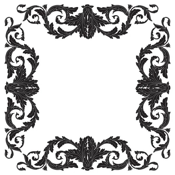Vintage Barok süsleme vektör