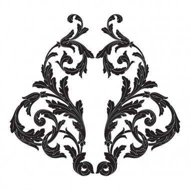 Barok vektör vintage öğeler