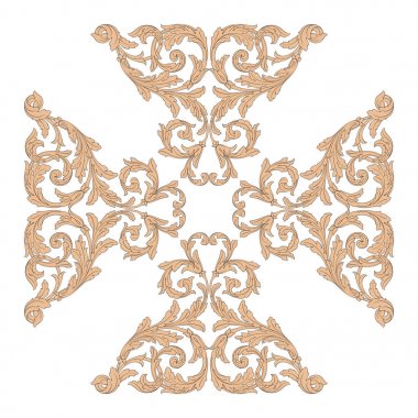 Barok vektör vintage öğeler