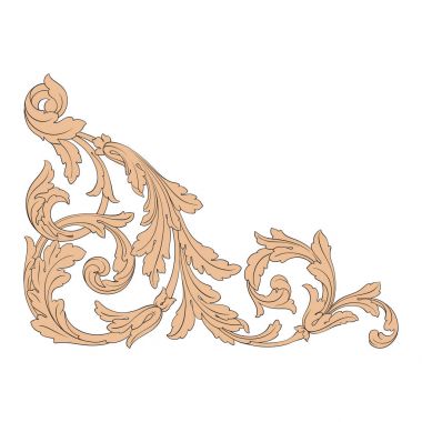 Barok vektör vintage öğeler