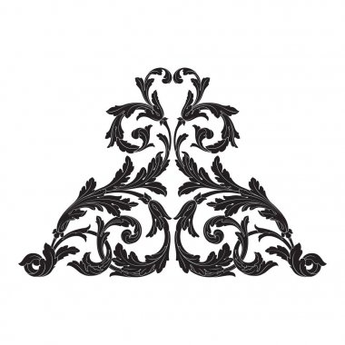 Barok vektör vintage öğeler