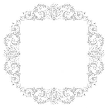 Vintage Barok süsleme vektör