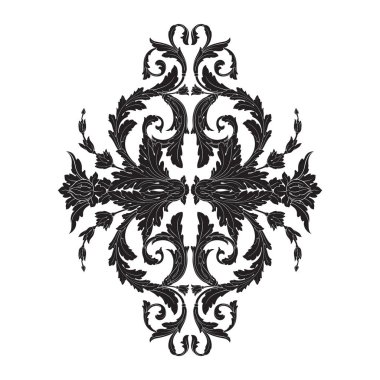 Vintage Barok süsleme vektör