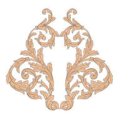 Barok vektör vintage öğeler