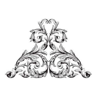 Barok vektör vintage öğeler