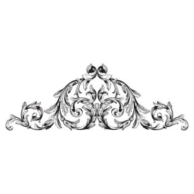 Barok vektör vintage öğeler