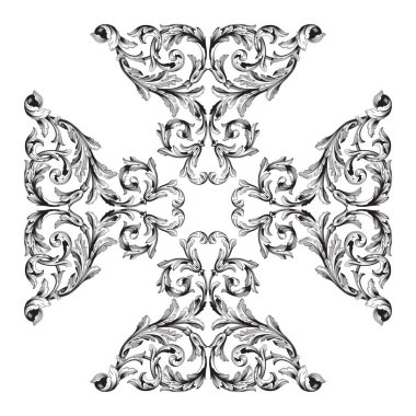 Barok vektör vintage öğeler