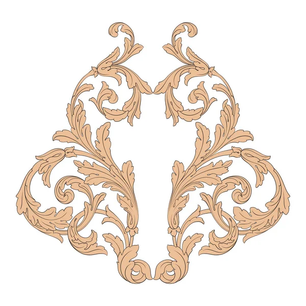 Vecteur baroque éléments vintage — Image vectorielle