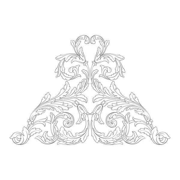 Baroque vector vintage elements — Stock Vector