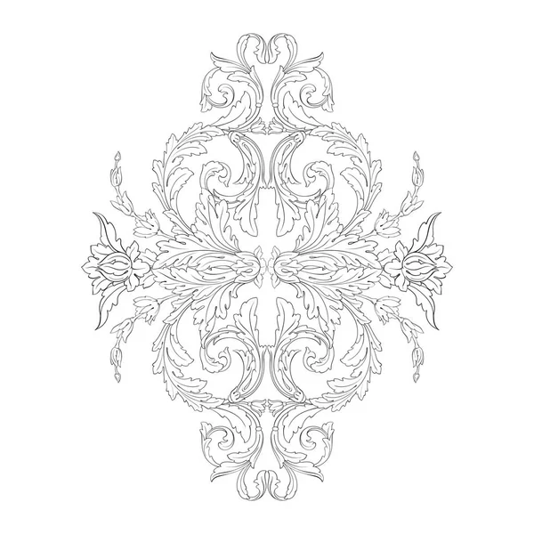 Vintage Barok süsleme vektör