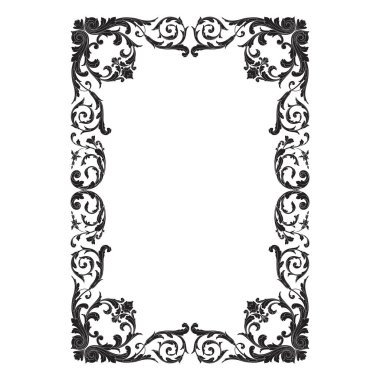 Vintage Barok süsleme öğesi