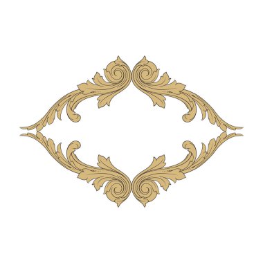 Vintage Barok süsleme öğesi