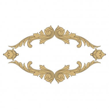 Vintage Barok süsleme öğesi