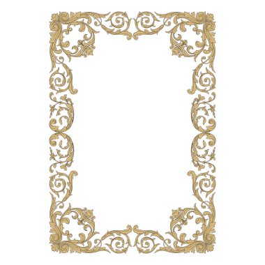 Vintage Barok süsleme öğesi