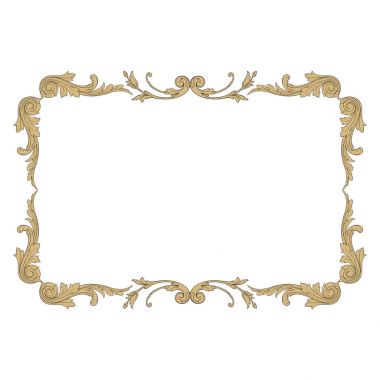 Vintage Barok süsleme öğesi